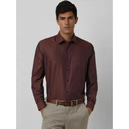 Van Heusen Brown Cotton Regular Fit Shirt-picture-48
