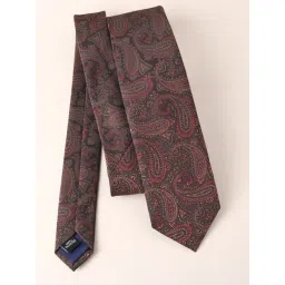 Van Heusen Brown Embroidered Formal Tie-picture-34