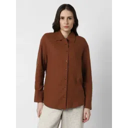 Van Heusen Brown Regular Fit Shirt-picture-22