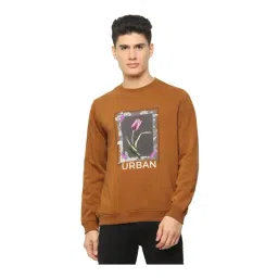 Van Heusen Brown Slim Fit Printed Sweatshirt-picture-40