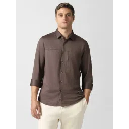 Van Heusen Brown Slim Fit Shirt-picture-27