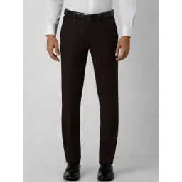 Van Heusen Brown Slim Fit Trousers-picture-32