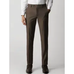 Van Heusen Brown Slim Fit Trousers-picture-37