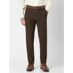 Van Heusen Brown Slim Fit Trousers-picture-26