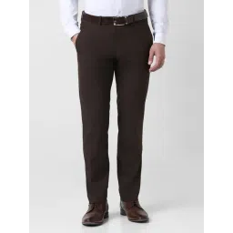 Van Heusen Brown Slim Fit Trousers-picture-21