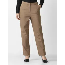 Van Heusen Brown Slim Fit Trousers-picture-38