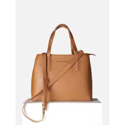 Van Heusen Brown Textured Free Size Handbag-picture-32