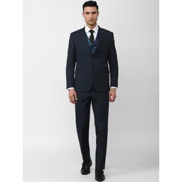 Van Heusen Checked Tailored-Fit Four-Piece Party Suit-picture-18