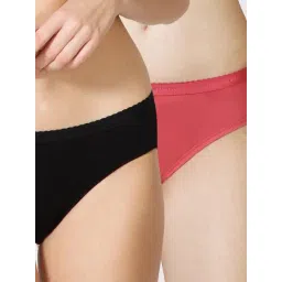 Van Heusen Comfort Fit Anti Bacterial 4 Way Stretch Bikini Panty - Pack of 2 - Dark Assorted Solid-picture-27