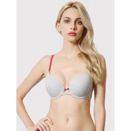 Van Heusen Comfort Fit Anti Bacterial Padded Solid Push-Up Bra - Lt Grey Melange-picture-21