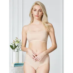 Van Heusen Comfort Fit Non Padded Wireless Solid Bralette - Candied Ginger-picture-45