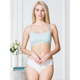 Van Heusen Comfort Fit Non Padded Wireless Solid Bralette - Omphalodes-picture-38