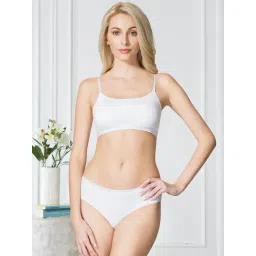 Van Heusen Comfort Fit Non Padded Wireless Solid Bralette - White-picture-27