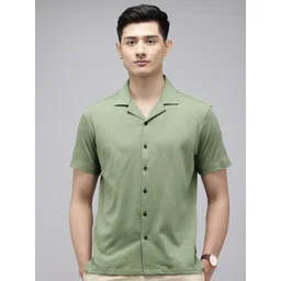 Van Heusen Comfort Fit Textured Pure Cotton Casual Shirt-picture-12