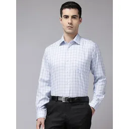 Van Heusen Custom Fit Checked Pure Cotton Formal Shirt-picture-31