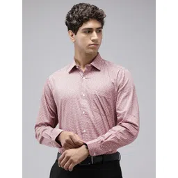 Van Heusen Custom Fit Geometric Printed Pure Cotton Formal Shirt-picture-31