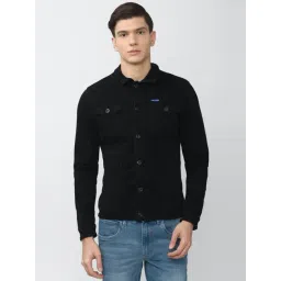 Van Heusen Denim Labs Black Cotton Slim Fit Denim Jacket-picture-15