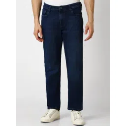 Van Heusen Denim Labs Navy Cotton Regular Fit Jeans-picture-24