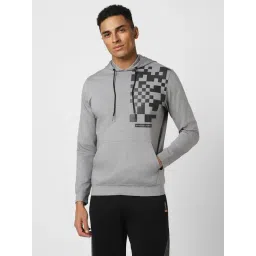 Van Heusen Flex Grey Regular Fit Printed Hooded Sweatshirt-picture-25