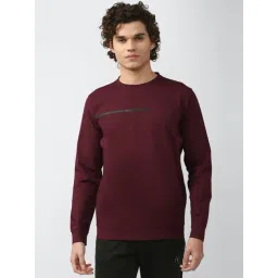 Van Heusen Flex Maroon Regular Fit Sweatshirt-picture-44