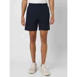 Van Heusen Flex Navy Regular Fit Shorts-picture-32