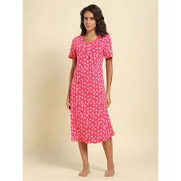 Van Heusen Floral Printed Pure Cotton Midi Nightdress-picture-31