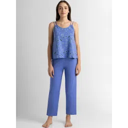 Van Heusen Floral Printed Shoulder Straps Pure Cotton Night Suit-picture-18