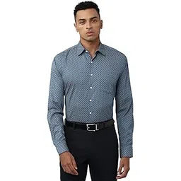 van heusen Formal Printed Shirt for Men| Premium Cotton| Full Sleeves| Slim Fit |Breathable Fabric-picture-22