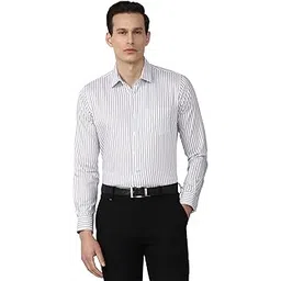 van heusen Formal Striped Shirt for Men| Premium Cotton| Full Sleeves| Slim Fit |Breathable Fabric-picture-14