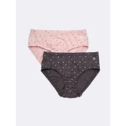 Van Heusen Girls Pack Of 2 Assorted Conversational Printed Cotton Hipster Briefs-picture-23