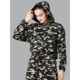Van Heusen Green & Beige Camouflage Hoodie-picture-36