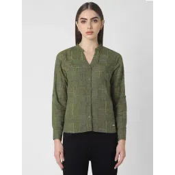 Van Heusen Green Cotton Printed Shirt-picture-10