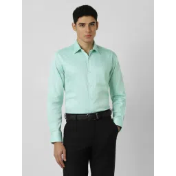 Van Heusen Green Cotton Regular Fit Shirt-picture-35