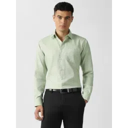 Van Heusen Green Cotton Slim Fit Printed Shirt-picture-20