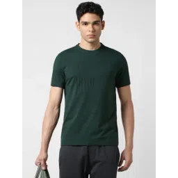 Van Heusen Green Cotton Slim Fit Printed T-Shirt-picture-34