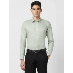 Van Heusen Green Cotton Slim Fit Shirt-picture-25