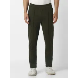 Van Heusen Green Cotton Slim Fit Trackpants-picture-39