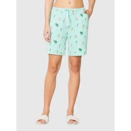 Van Heusen Green Printed Shorts-picture-18