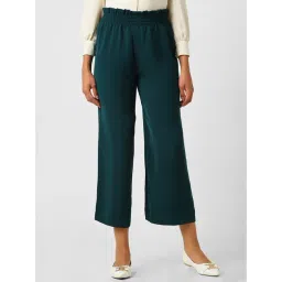 Van Heusen Green Regular Fit Mid Rise Trousers-picture-12
