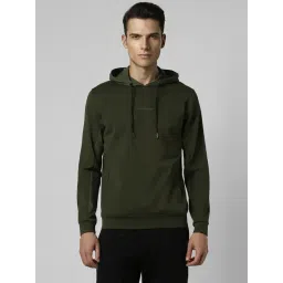 Van Heusen Green Regular Fit Printed Hooded Sweatshirt-picture-35