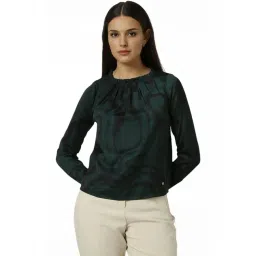 Van Heusen Green Regular Fit Printed Top-picture-14