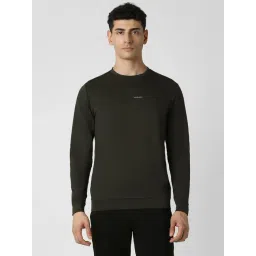 Van Heusen Green Regular fit Solid Casual Sweatshirt-picture-37