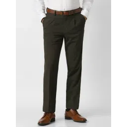 Van Heusen Green Regular Fit Trousers-picture-28