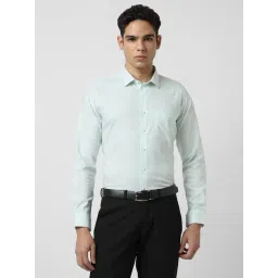 Van Heusen Green Slim Fit Check Shirt-picture-47