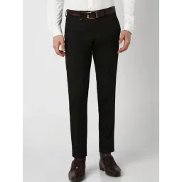 Van Heusen Green Slim Fit Texture Trousers-picture-48