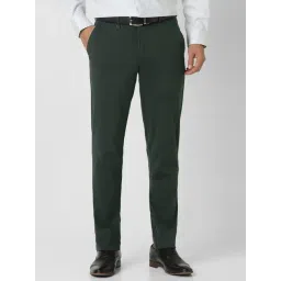 Van Heusen Green Slim Fit Trousers-picture-19
