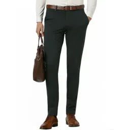 Van Heusen Green Slim Fit Trousers-picture-31