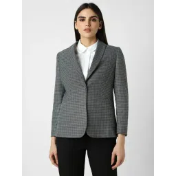 Van Heusen Grey Checks Blazer-picture-10