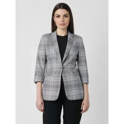 Van Heusen Grey Chequered Blazer-picture-19