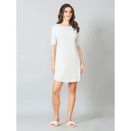 Van Heusen Grey Cotton Modal Relaxed Fit Sleep Tees-picture-28